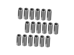 Conjunto De 20 Porcas Cilíndricas Aço Inoxidável 304 Para Soldagem