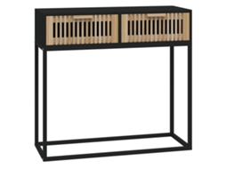 Console Table, Console Tables Vidaxl Preto Madeira Processada (n/a)