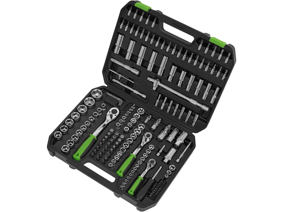 Jogo De Soquetes Walldrive® S01211 Com 171 Peças (1/4", 3/8" E 1/2")