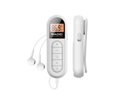 Rádio Portátil Fm (branco), Rádio De Bolso Recarregável
