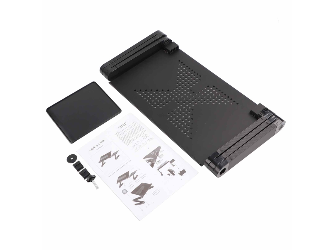 Baoj-2026mesa Portátil Para Laptop Com Suporte E Prato Para Mouse, Ideal Para Sofá E Cama, Cor Preta