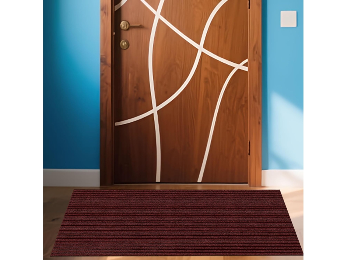 Tapete De Entrada Para Interiores, 70 X 80 Cm, Antiderrapante, Fácil De Limpar, Impermeável E Lavável Na Ideal