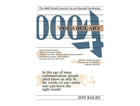 Livro Vocabulary 4000 The 4000 Words Essential for an Educated Vocabulary de Jeff Kolby (Inglês - Capa Dura)