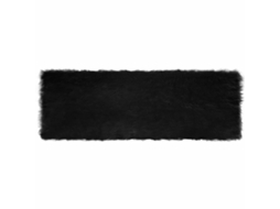 Conjunto 1 Tapete Vidaxl Preto Poliéster (80 X 250 Cm)