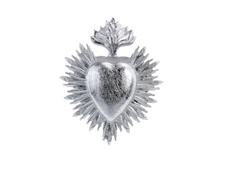 Pequeno Ex Voto Decoração De Parede Prata 7.8x9.7 Cm Opjet