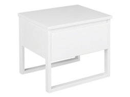 Mesa de cabeceira com gaveta BELIANI Giulia de Pinho Branco 50x41x43