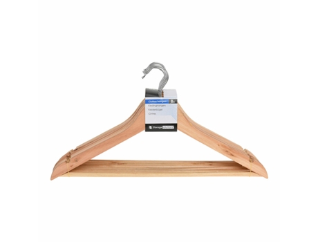 Conjunto de Cabides STORAGE SOLUTIONS kh1000030 (Madeira - Castanho natural)