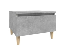 Side Table, Side Tables Vidaxl Cinzeto Madeira Processada (n/a)