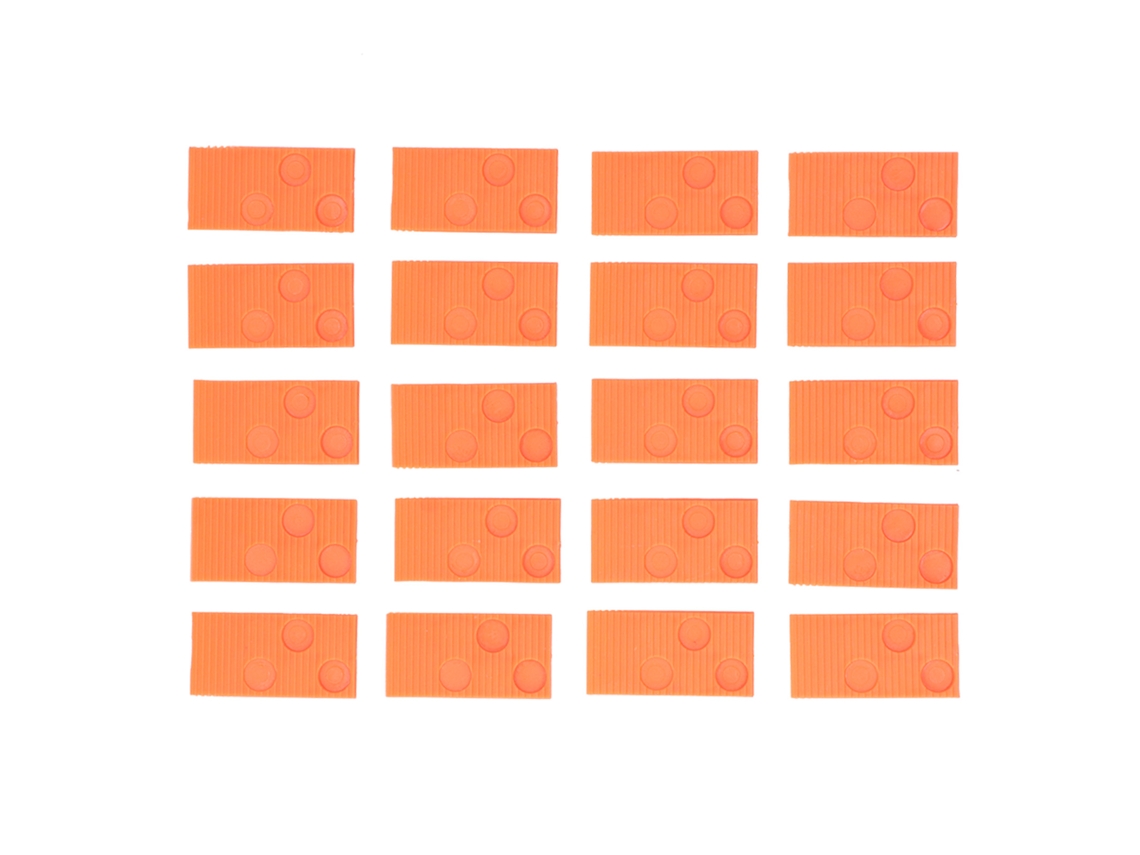 20 Peças Bloco De Batida Ferramenta De Instalação De Pisos Kit Para Lajes Laminadas Laranja