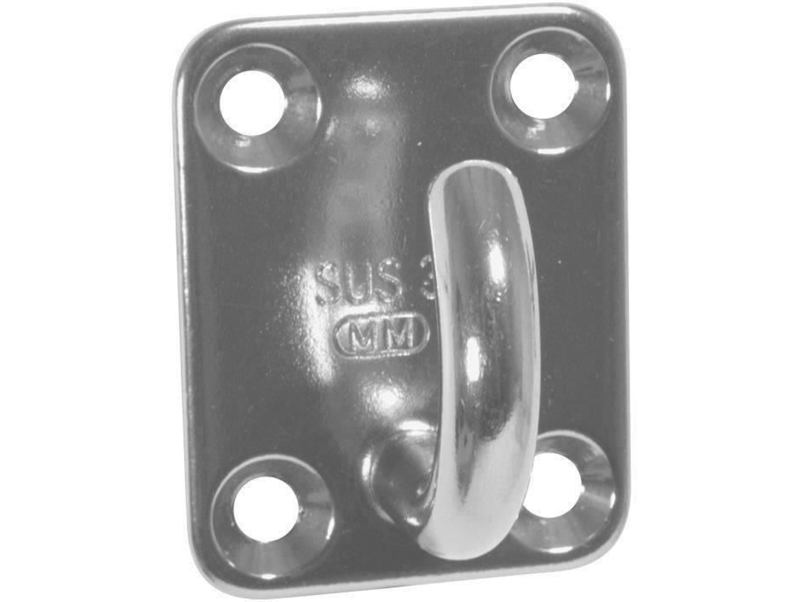 Placa Retangular 35x40mm Ganchos Abertos Øfio 6mm Uc2 Chapuis