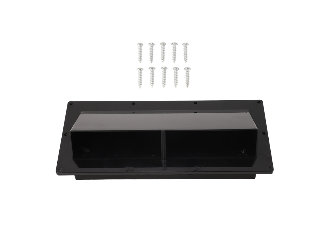 Tampa de Ventilação Damper Anti vento Automático Preto