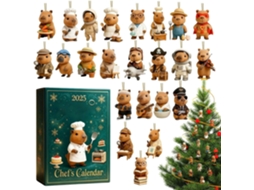 Calendário De Contagem Regressiva Para O Natal Com Figuras Acrílicas 2d |