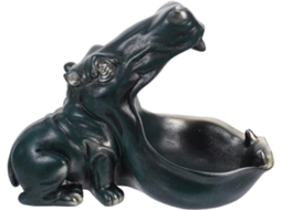 Bandeja Decorativa Resina Formato Hipopótamo Ideal Guardar Doces Chaves Escritório Fácil Limpar Perfeita GOKOCO