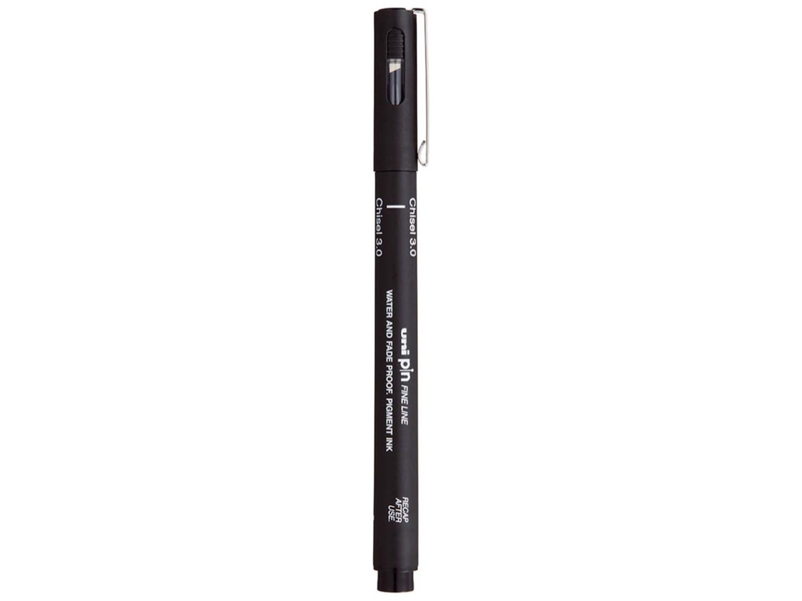 Marcador UNI Fine Liner Pin Ponta Biselada 3 mm