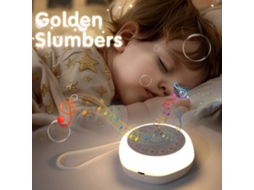 Caixa de Música para Bebês: Aparelho de Ruído Noturno com Luz Quente, Projetado para Criar um Ambiente Confortável para o Sono Dos Bebês! TAISHENGDA