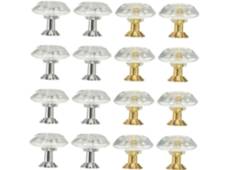 Osaladi Conjunto De 16-puxadores Cristal Decorativos Para Portas E Gavetas Acessórios Modernos Armários Casa