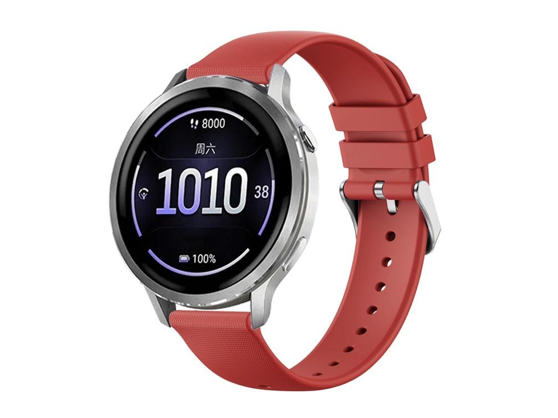 Bracelete para Garmin Venu 4 silicone com textura delicada vermelha XIAOMOYU (41mm)