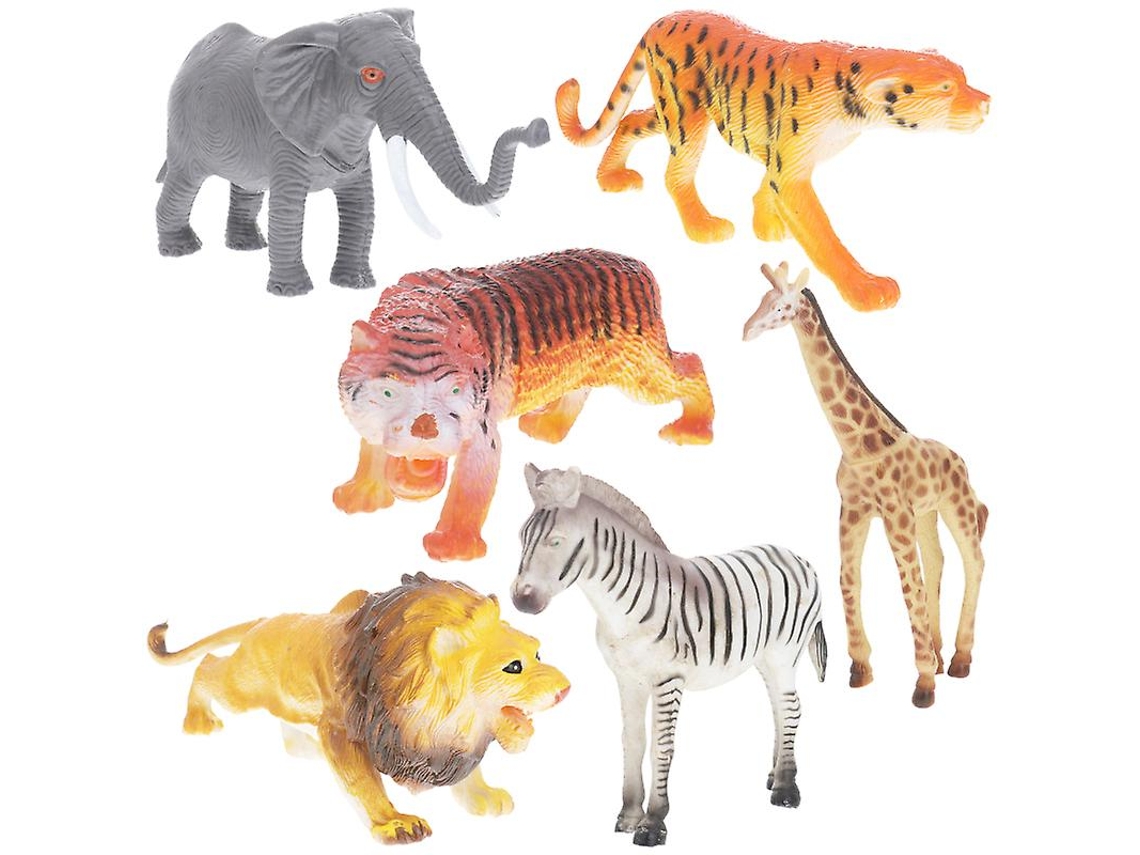 6pcs Modelo De Animais Selvagens Allinless