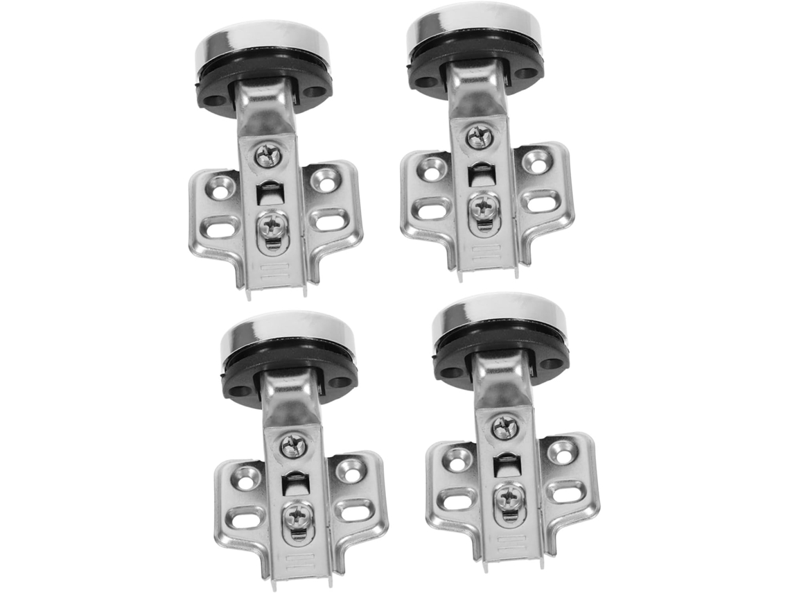 Conjunto De 4 Dobradiças Fechamento Suave Para Portas Vidro Com
