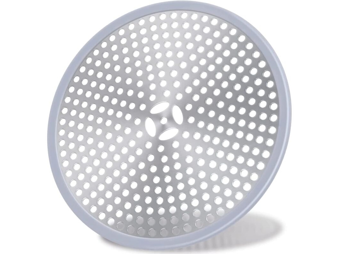 Filtro De Cabelo Para Ralo De Chuveiro, Aço Inoxidável E Silicone, 1 Peça