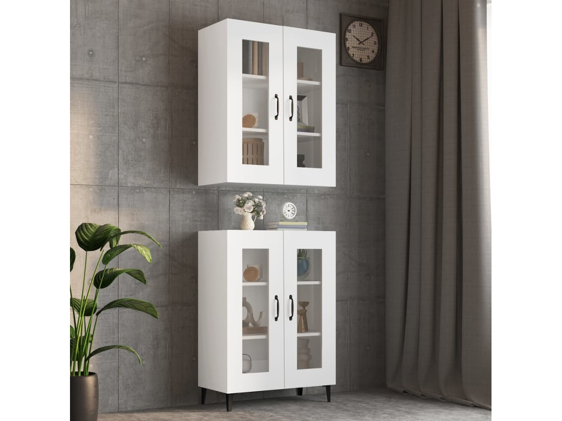 Vidaxl Armário De Parede Suspenso 69,5x34x90 Cm Branco