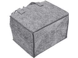 Bolsa Bíblica Cristã De Feltro, Bolsa De Tecido Cinza Claro, Tamanho Médio, Material, Design De Cruz Vazada, Para