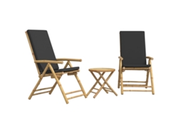 Bistro Set, Bistro Sets Vidaxl Marrom Bambu (45 X 45 Cm)