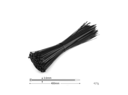 Pacote Com 250 Unidades, Abraçadeiras De Nylon Pretas Resistentes(40