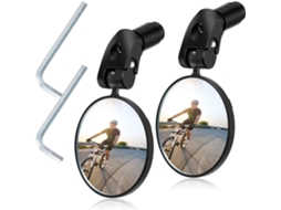 Lurelia Espelho Retrovisor Em Abs E Nylon, Ajustável, Alta Durabilidade Para Bicicleta E Btt