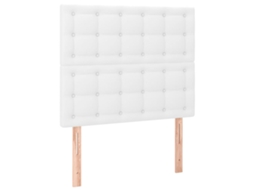 Cabeceira branca 80x5x118/128 cm em couro sintético MAISON EXCLUSIVE