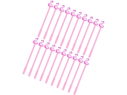 Conjunto De 20 Canetas Em Gel Com Estampa Flamingo, Ponta Fina,
