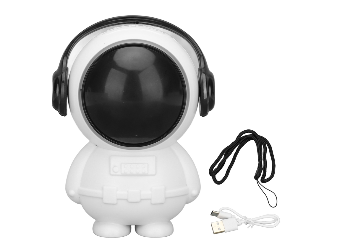 Ventilador Portátil de Pescoço Astronauta 2 Velocidades Usb Recarregável Mini para Adultos e Crianças
