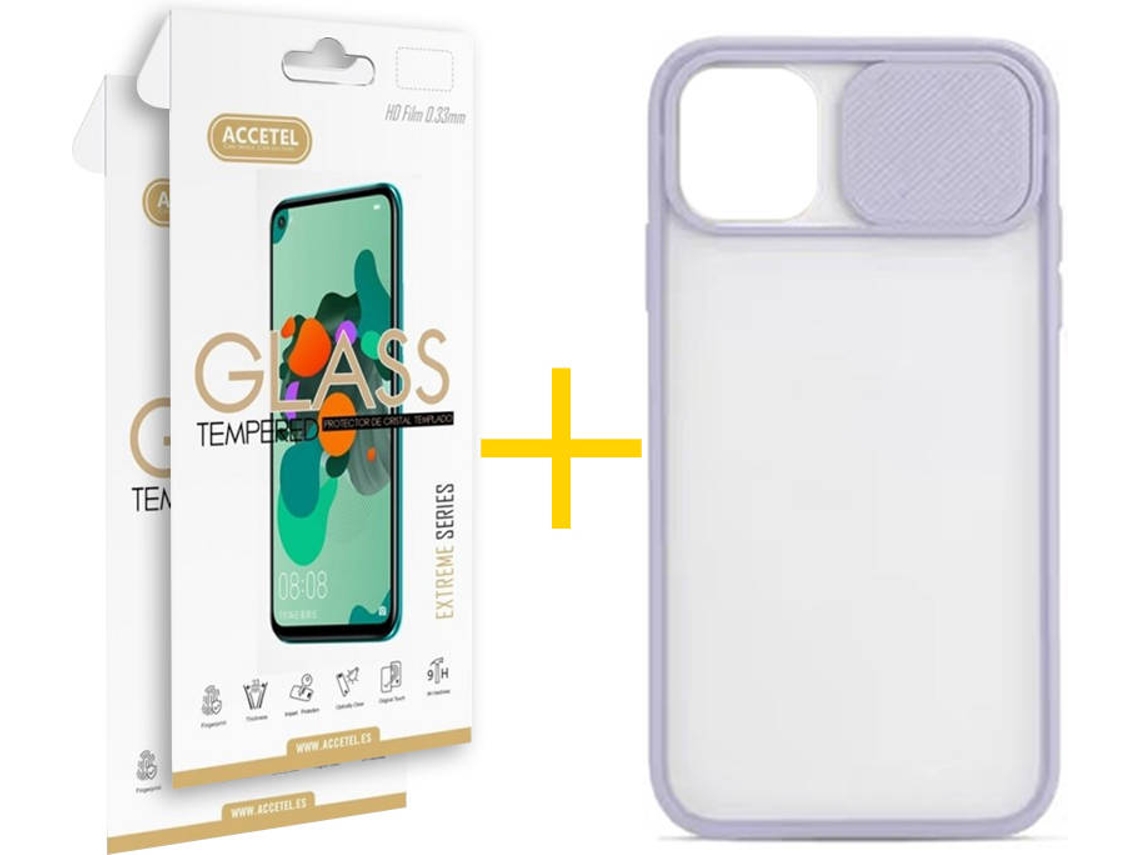 Kit Capa + Película 2 X iPhone 11 Pro Max Skyhe Gel Protection Lilás