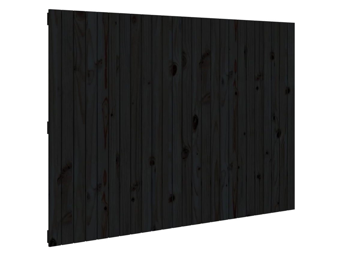 Wall Headboard, Wall Headboards Vidaxl Preto Madeira De Pinho (159.5 X 110 Cm)