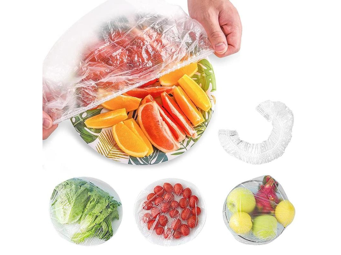 Capas Para Alimentos Com Elástico, 100 Unidades