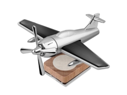 Omni difusor de Perfume para Carro com Energia Solar Decoração Avião Giratória Porta aromas Interior 10x9,5cm Plata (sem Perfume)
