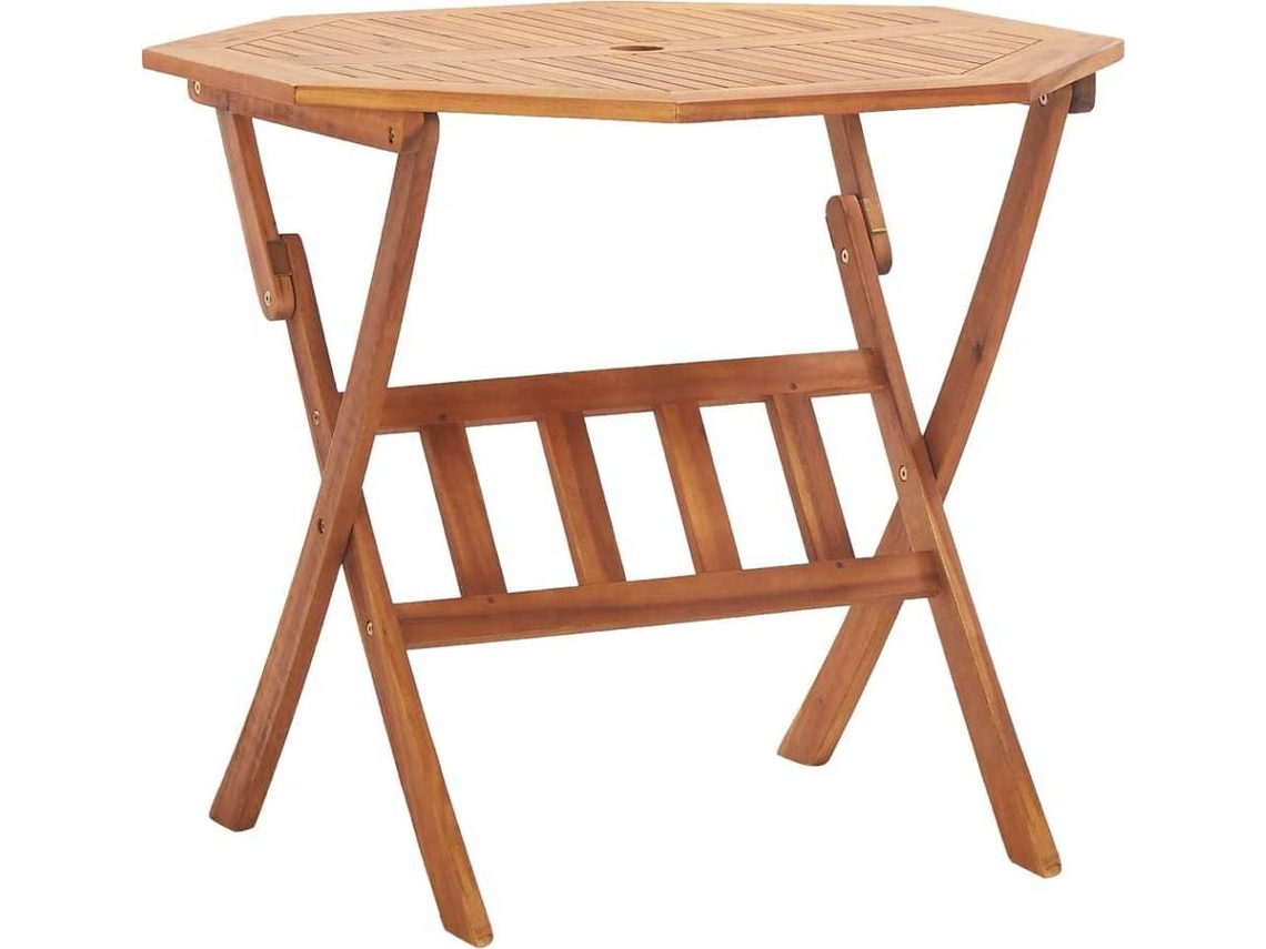 Garden Table, Garden Tables Vidaxl Marrom Madeira (90 X 75 Cm)