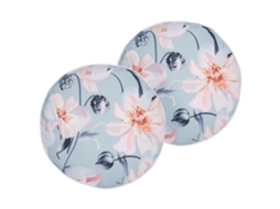 Conjunto De 2 Almofadas De Exterior Beliani Apricale De Poliéster Azul 40x40x10