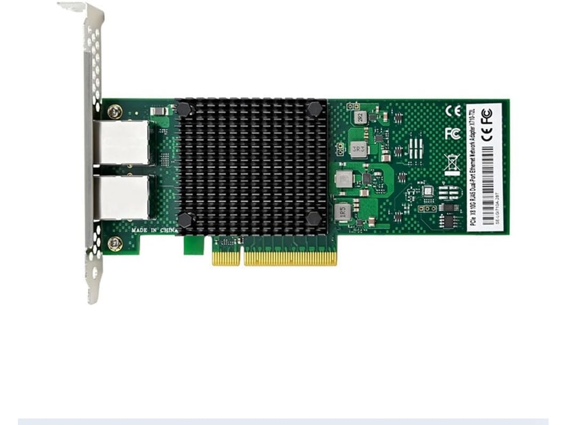 Placa de Rede Pcie X8 V710 t2 de Porta Dupla, Compatível com 2 X 5 Gbe Nbase t. SFUSHOS