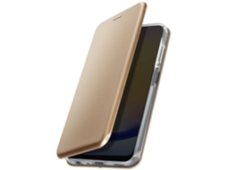 Capa Fólio Aba Para Samsung Yemaesre Dourado