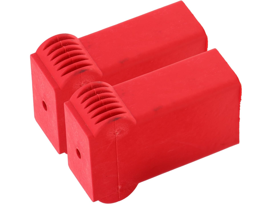 Conjunto De 2 Protetores De Escada De Silicone Antiderrapantes, Laranja, 3x5 Cm, Resistentes E Robustos.