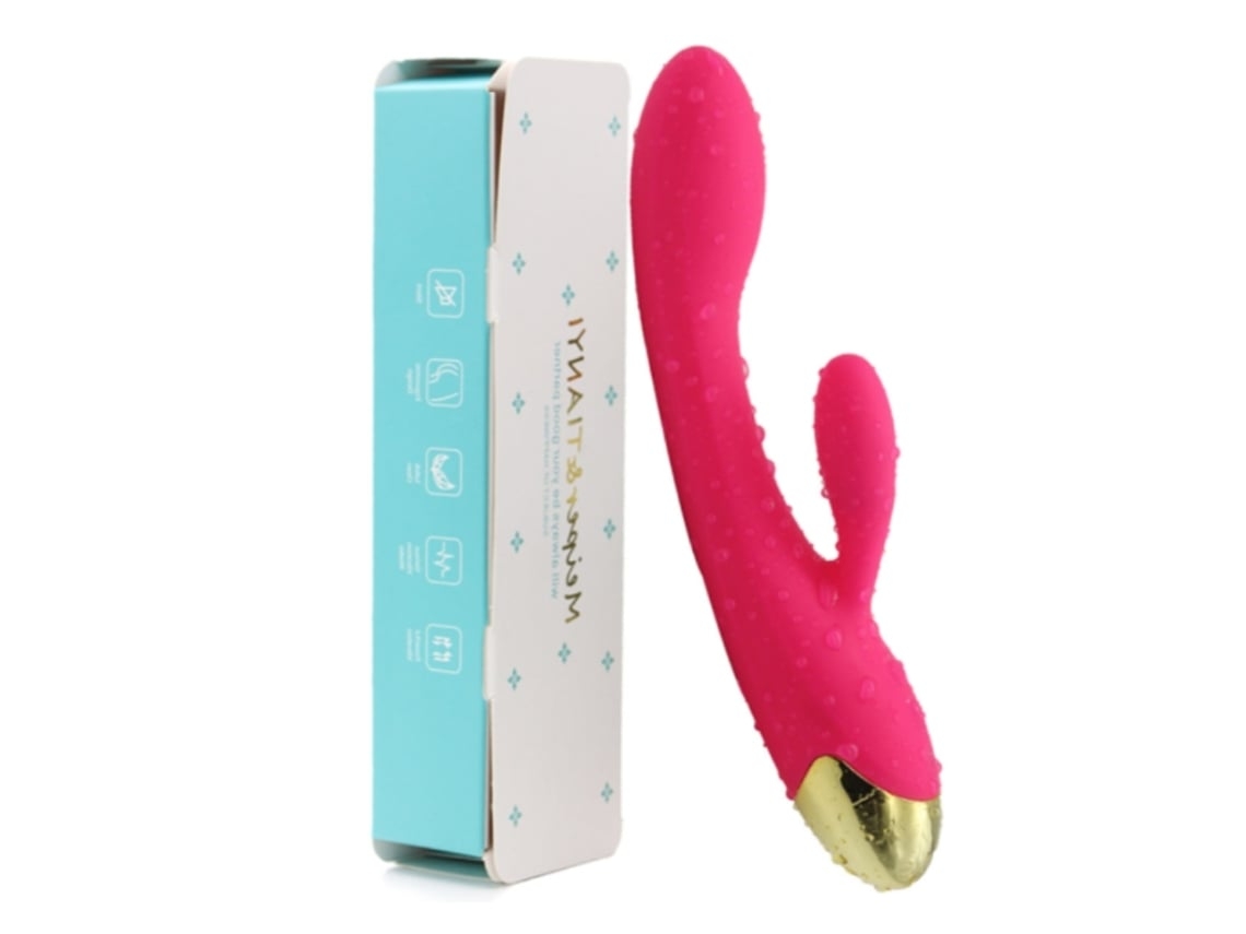 Vibradores Femininos Dildo Sexual Feminino Com Orelhas De Coelho Brinquedos Sexuais 10 Modos De Vibração Vermelho Lalamoli