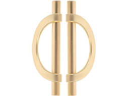 Puxadores De Gaveta Metal Kichouse, Pacote Com 2 Unidades, Acabamento Dourado, Design Delicado Para Móveis De Quarto E
