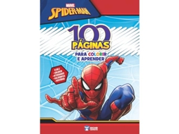 Livro Marvel SpiderMan100 Paginas P/ Colorir E Aprende de Jefferson Ferreira (Português do Brasil)