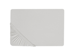 Sábana Beliani Janbu De Algodón Gris 200x200x30