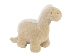 Dinossauro De Pelúcia Happy Horse Dingo 40cm Bege Brinquedo De Pelúcia Macio
