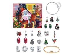 Laxiscreed Calendário Do Advento De Natal Com Braceletes De Contas Para Crianças E Meninas