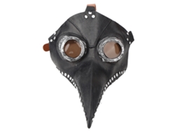 Primerox acessório Bico Pássaro Látex Halloween Carnaval Festa Fantasia Cosplay Preto Cinza