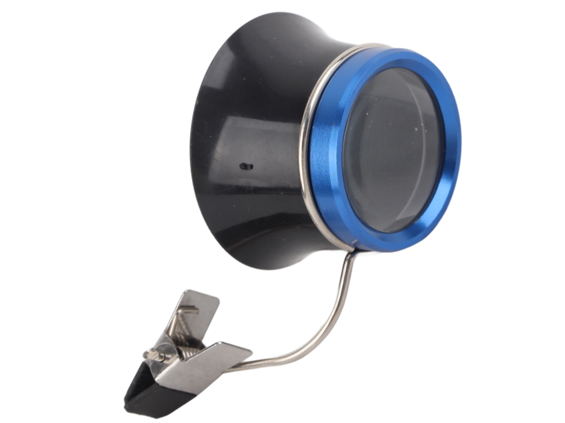 Lupa de olho portátil profissional 5x com clipe para joias, ideal para reparo de relógios, moedas e selos.