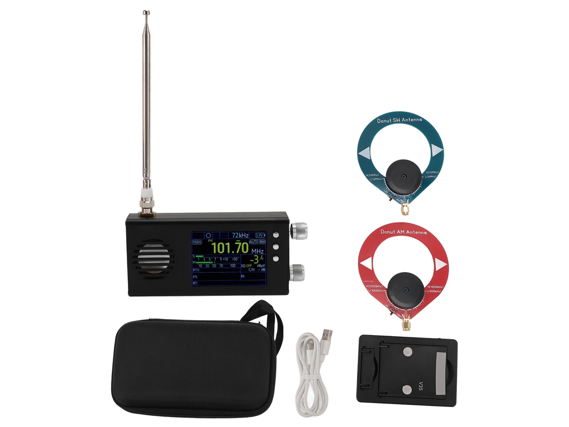 Rádio Portátil Com Recarga Solar E Lanterna Led